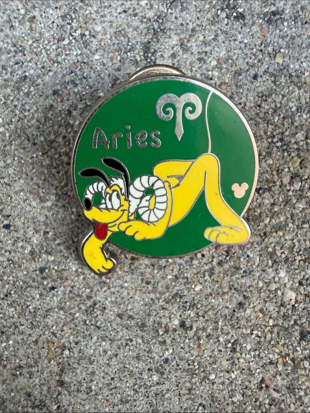 Disney Pluto Aries Enamel Pin - Yellow & Green - Picture 3 of 5